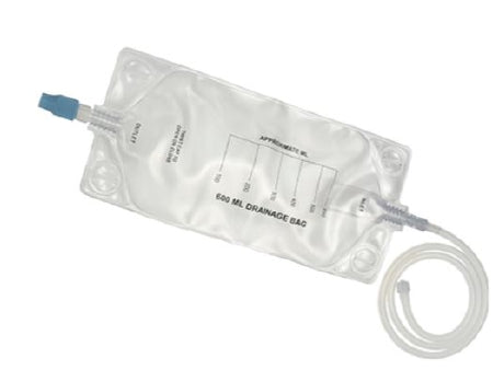 Argon Medical Fluid Collection Drainage Bag 600 mL Sterile Anti-Reflux Barrier