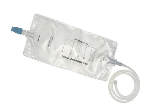 Argon Medical Fluid Collection Drainage Bag 600 mL Sterile Anti-Reflux Barrier