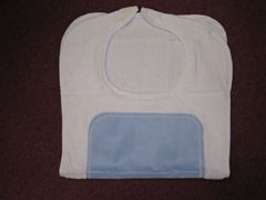 Lew Jan Textile Bib Hook and Loop Closure Reusable Terry Cloth