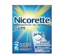 Glaxo Smith Kline Stop Smoking Aid Nicorette® 2 mg Strength Gum