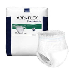 Abena North America Unisex Adult Absorbent Underwear Abri-Flex™ Premium XS1 X-Small Disposable Moderate Absorbency - M-1106329-3670 - Bag of 24