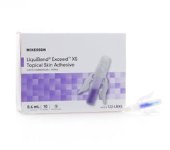 Skin Adhesive McKesson LiquiBand® Exceed™ 0.4 mL Liquid Dome Applicator Tip 2-Octyl Cyanoacrylate