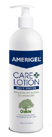 AMERX Health Care Hand and Body Moisturizer Amerigel® Care 16 oz. Pump Bottle Unscented Lotion