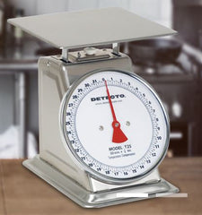 Detecto Scale Food / Lab Scale T Series Dial Display 50 Gram Capacity White Analog
