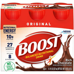 Nestle Healthcare Nutrition Oral Supplement Boost® Original Rich Chocolate Flavor Ready to Use 8 oz. Bottle