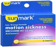 Nausea Relief sunmark® 25 mg Stength Tablet 8 per Box