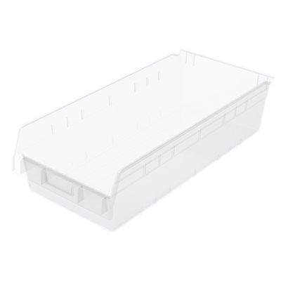 Akro-Mils Storage Bin ShelfMax® Clear Plastic 6 X 11-1/8 X 23-5/8 Inch - M-1108294-4813 - Pack of 6