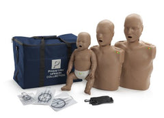 Prestan Products LLC CPR Manikin Collection Pack With CPR Monitor Prestan® Dark Skin Tone Non-Gender Specific Adult / Child / Infant