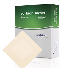 BSN Medical Hydroactive Wound Dressing Cutimed® Sorbion® Sachet Border Cellulose / Gel Forming Polymer 4 X 4 Inch