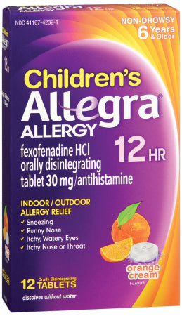 Sanofi Pasteur Children's Allergy Relief Children's Allegra® 30 mg Strength Tablet 12 per Box