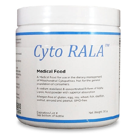 Solace Nutrition Oral Supplement / Tube Feeding Formula Cyto RALA™ Unflavored Powder 30 Gram Jar