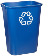 RJ Schinner Co Recycling Container Rubbermaid® 41 Quart Rectangular Blue Plastic Open Top - M-1109594-3612 - Case of 12
