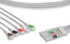 Mindray USA Leadwires 24 Inch 5 Lead Snap For use with ATL: 800 Plus, Apogee, CX200, CX400, HDI 9/2000; Conmed: 90347