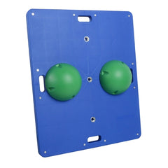 Fabrication Enterprises Rectangular Balance Board CanDo® Balance Board Combo™ Plastic 4 X 15 X 18 Inch Blue / Green