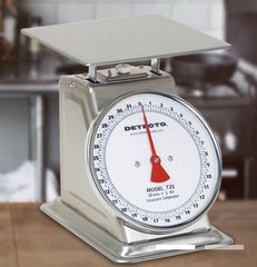 Detecto Scale Food / Lab Scale T Series Dial Display 55 lbs. Capacity White Analog
