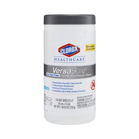 The Clorox Company Clorox Healthcare® VersaSure™ Surface Disinfectant Cleaner Premoistened Wipe 150 Count Canister Disposable Scented NonSterile - M-1110732-1721 - CT/1