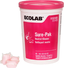 Ecolab Ecolab® Sure-Pak Surface Disinfectant Cleaner Acid Based Water Soluble Packet 180 Count Canister Scented NonSterile - M-1110877-1783 - Case of 180