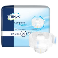 Essity HMS North America Inc Unisex Adult Incontinence Brief TENA® Complete + Care™ Medium Disposable Moderate Absorbency - M-1111001-2893 - Bag of 24