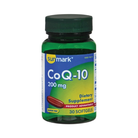 Vitamin Supplement sunmark® Coenzyme Q-10 200 mg Strength Softgel 30 per Bottle