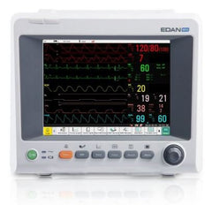 Edan USA Vital Signs Monitor Gas and Monitor Vitals Type ECG, NIBP, SpO2, Temperature AC Power / Battery Operated