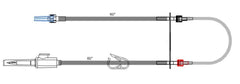 ICU Medical TRANSFER SET, SINGLE LEAD HEAVY DUTY LL 131" (30/CS) - M-1112179-3504 - Case of 30