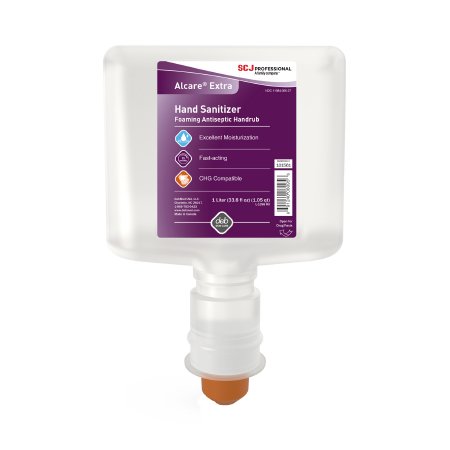 DebMed USA Hand Sanitizer Alcare® Extra 1,000 mL Ethyl Alcohol Foaming Dispenser Refill Bottle