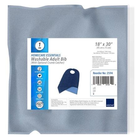 Abena North America Bib Abena Snap Closure Reusable Cotton / Polyester / Nylon