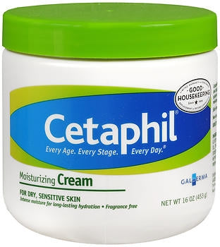 Galderma Laboratories Hand and Body Moisturizer Cetaphil® 16 oz. Jar Unscented Cream