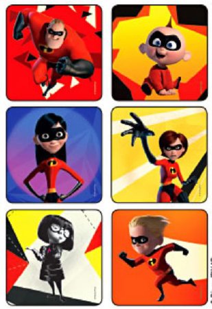 Medibadge Kids Love Stickers® 75 per Unit The Incredibles Sticker