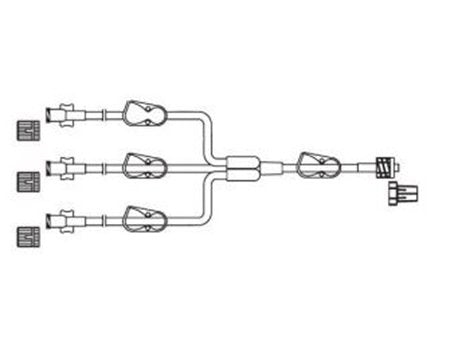 Codan US Corporation EXTENSION SET, TRIFURCATED MINIBORE FML LL (50/CS) - M-1113744-4574 - Case of 50