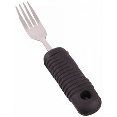 Patterson Medical Supply Fork Sure Grip™ Stainless Steel Fork Silver / Black Stainless Steel / Rubber