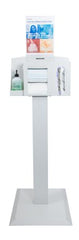 Hygiene Dispensing Station McKesson Floor Stand Quartz Beige 18 W X 59.10 H X 18 D Inch Aluminum / Cold Rolled Steel / PETG Plastic