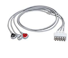 GE Healthcare ECG Leadwire Set 3 Lead, Snap, AHA, 74 cm/ 29 in For use With ECG Monitors
