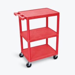 Luxor CART, UTILITY 3SHELF RED 400LB24"X18"X34" D/S - M-1115323-3024 - Each