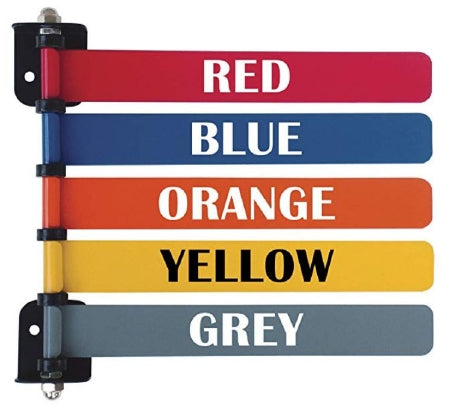 Exam Room Signal Flag Wall / Door Mount 5-Flag 8 Inch