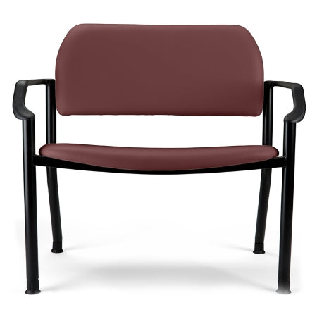 Midmark CHAIR, BARIATRIC ULTRAFREE 282W/ARMS CRANBERRY