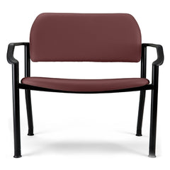 Midmark CHAIR, BARIATRIC ULTRAFREE 282W/ARMS CRANBERRY