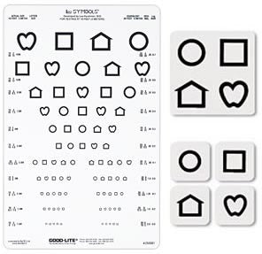 Good-Lite Eye Test Chart Kit LEA Symbols® 10 Foot Measurement Acuity Test