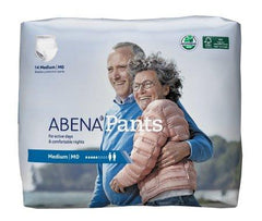 Abena North America Unisex Adult Absorbent Underwear Abena® Pants Pull On with Tear Away Seams Medium Disposable Moderate Absorbency - M-1117085-4563 - Case of 84