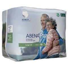Abena North America Unisex Adult Absorbent Underwear Abena® Pants Pull On with Tear Away Seams Large Disposable Moderate Absorbency - M-1117086-1539 - Bag of 14