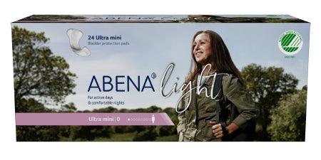 Abena North America Bladder Control Pad Abena™ Light Ultra Mini 8 Inch Length Light Absorbency Fluff / Polymer Core One Size Fits Most Adult Unisex Disposable - M-1117087-2517 - Bag of 24