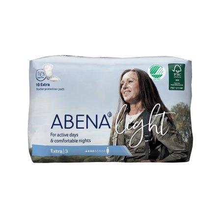 Abena North America Bladder Control Pad Abena™ Light Extra 13 Inch Length Light Absorbency Fluff / Polymer Core One Size Fits Most Adult Unisex Disposable - M-1117091-1715 - Case of 200