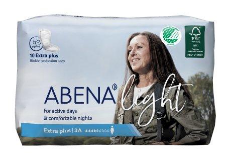 Abena North America Bladder Control Pad Abena™ Light Extra Plus 13 Inch Length Moderate Absorbency Fluff / Polymer Core One Size Fits Most Adult Unisex Disposable - M-1117092-3851 - Bag of 10