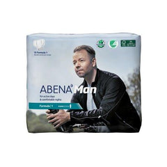 Abena North America Bladder Control Pad Abena™-Man 11 Inch Length Light Absorbency Fluff / Polymer Core Formula 1 Adult Male Disposable - M-1117096-4516 - Bag of 15