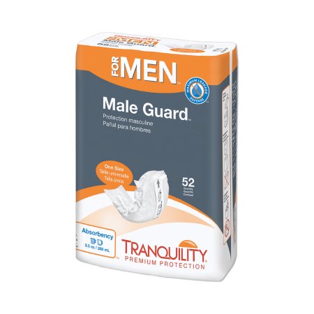 Principle Business Enterprises Bladder Control Pad Tranquility® Male Guard™ 12-1/4 Inch Length Heavy Absorbency Peach Mat Core One Size Fits Most Adult Male Disposable - M-1117315-3950 - Bag of 52