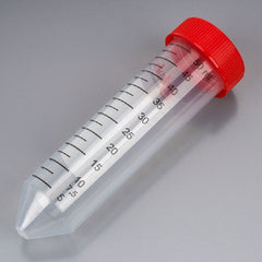 Globe Scientific Diamond® Max™ Centrifuge Tube Conical Bottom Plain 50 mL Red Screw Cap Polypropylene Tube