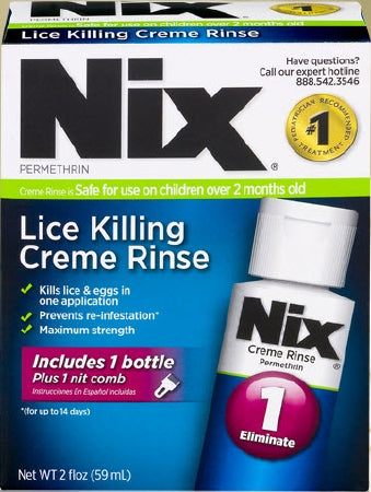 Medtech Laboratories Lice Treatment Kit Nix® 2 oz. Flip Top Bottle Scented