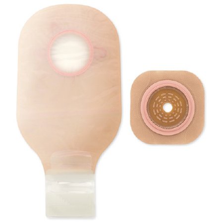 Hollister Ostomy Pouch Kit New Image™ Two-Piece System up to 1-3/4 Inch Stoma Drainable Flat, Trim to Fit