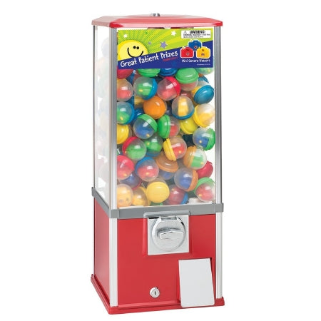 SmileMakers Toy Dispenser SmileMakers Red / Orange Metal Manual 180 Toy Capsules Countertop - M-1118057-2853 - Each