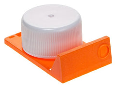 Simport Scientific Frozen Tissue Storage Container Cryosette™ 11 X 24 X 38 mm Orange with White Cap Acetal / HDPE 2.5 mL Capacity